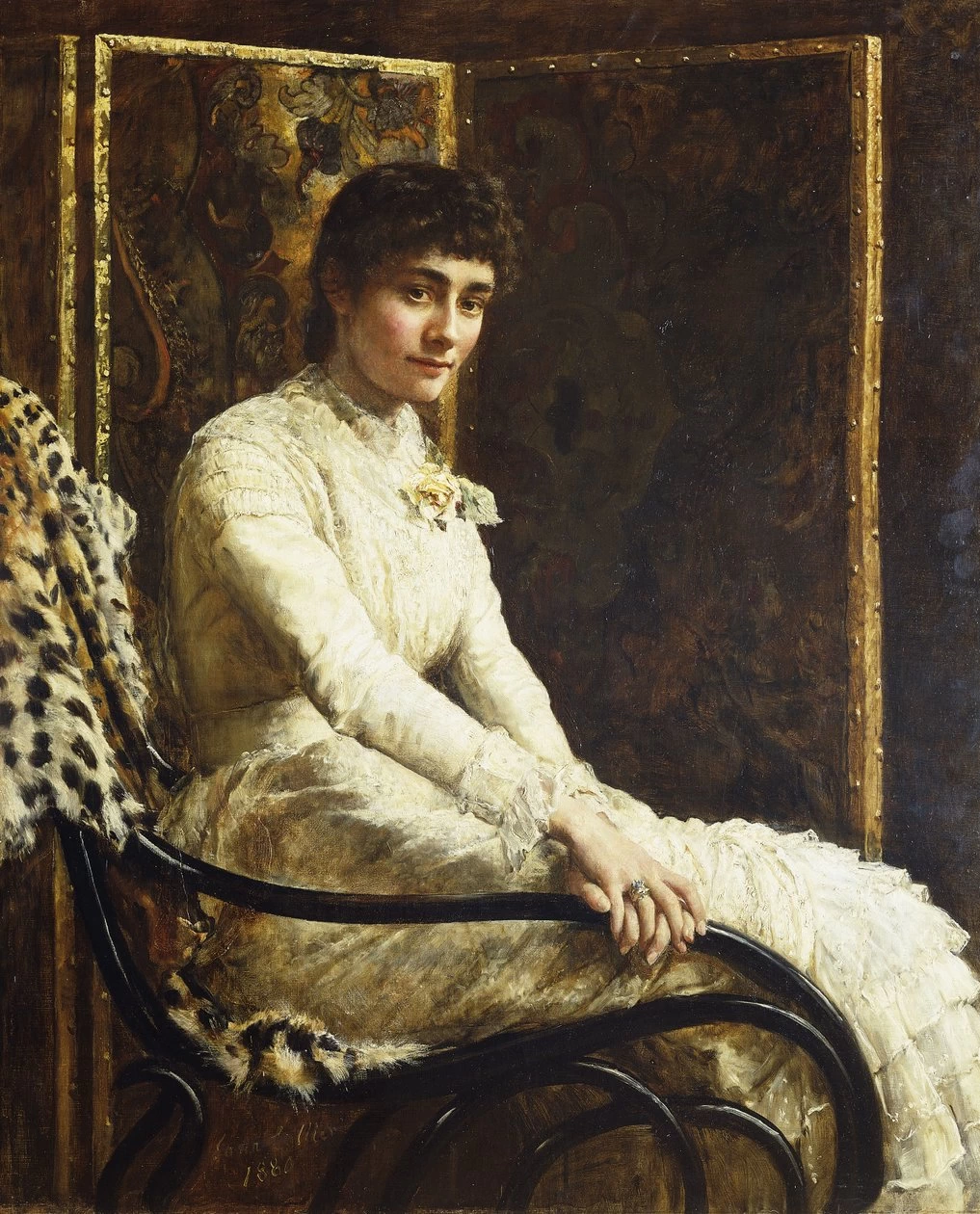 John Collier - Ritratto della moglie dell'artista Marian Huxley nel suo abito da sposa